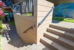 The entry way just below the stairs